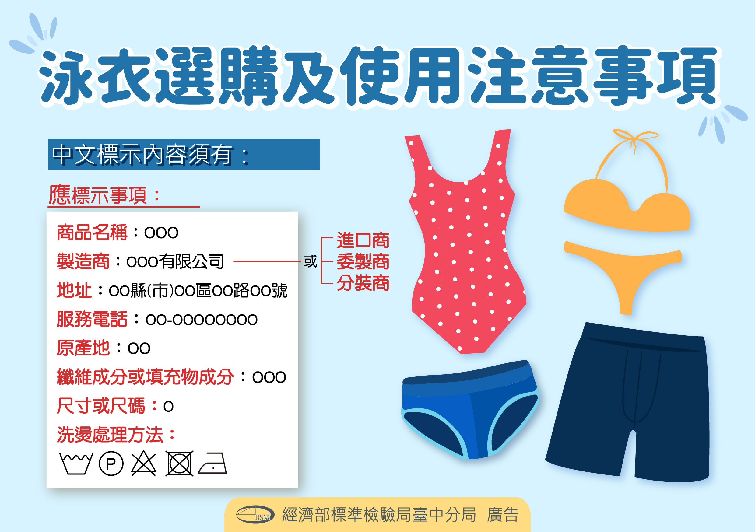 泳衣的選購及使用注意事項
